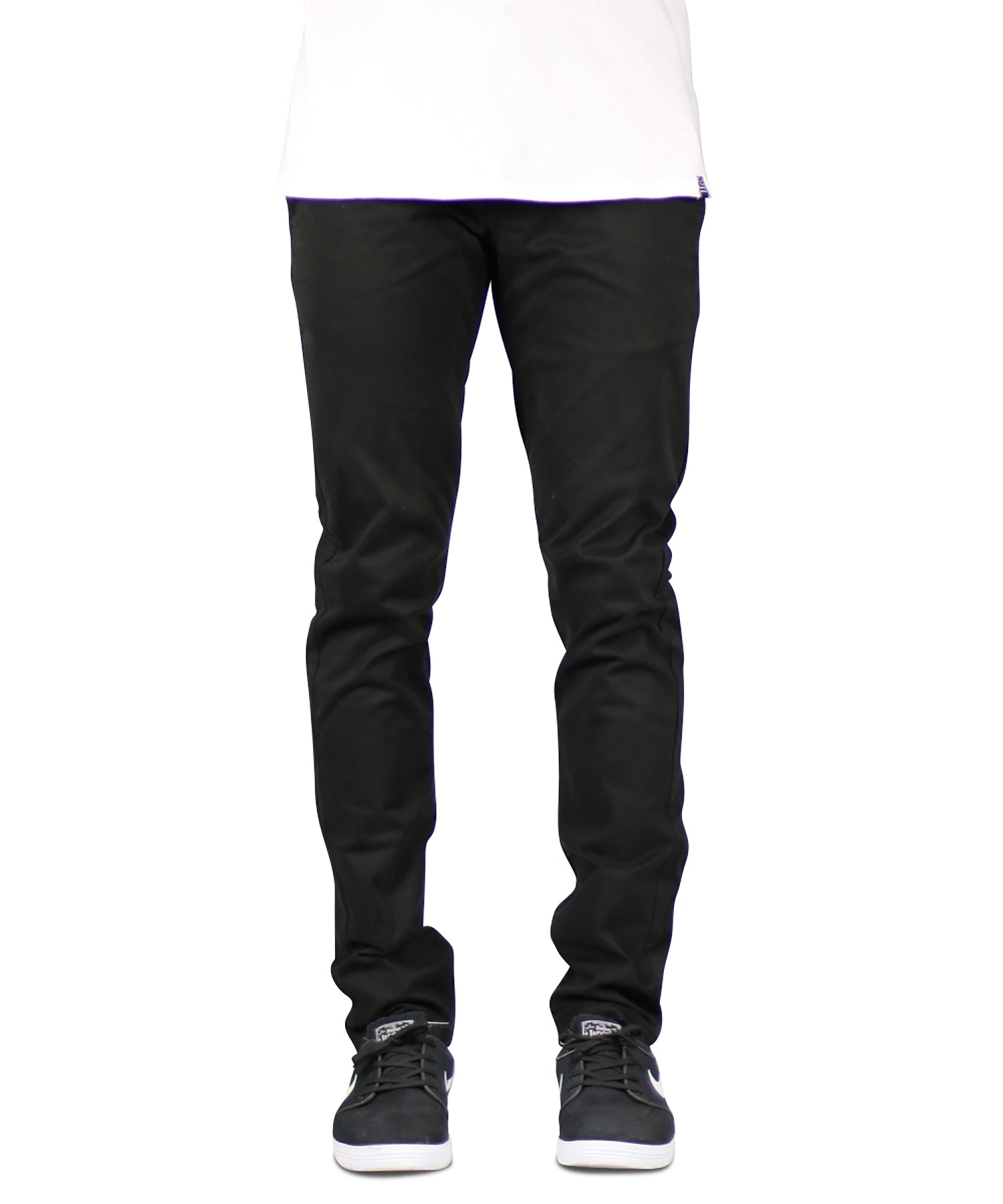 Black Skater Chino Pants