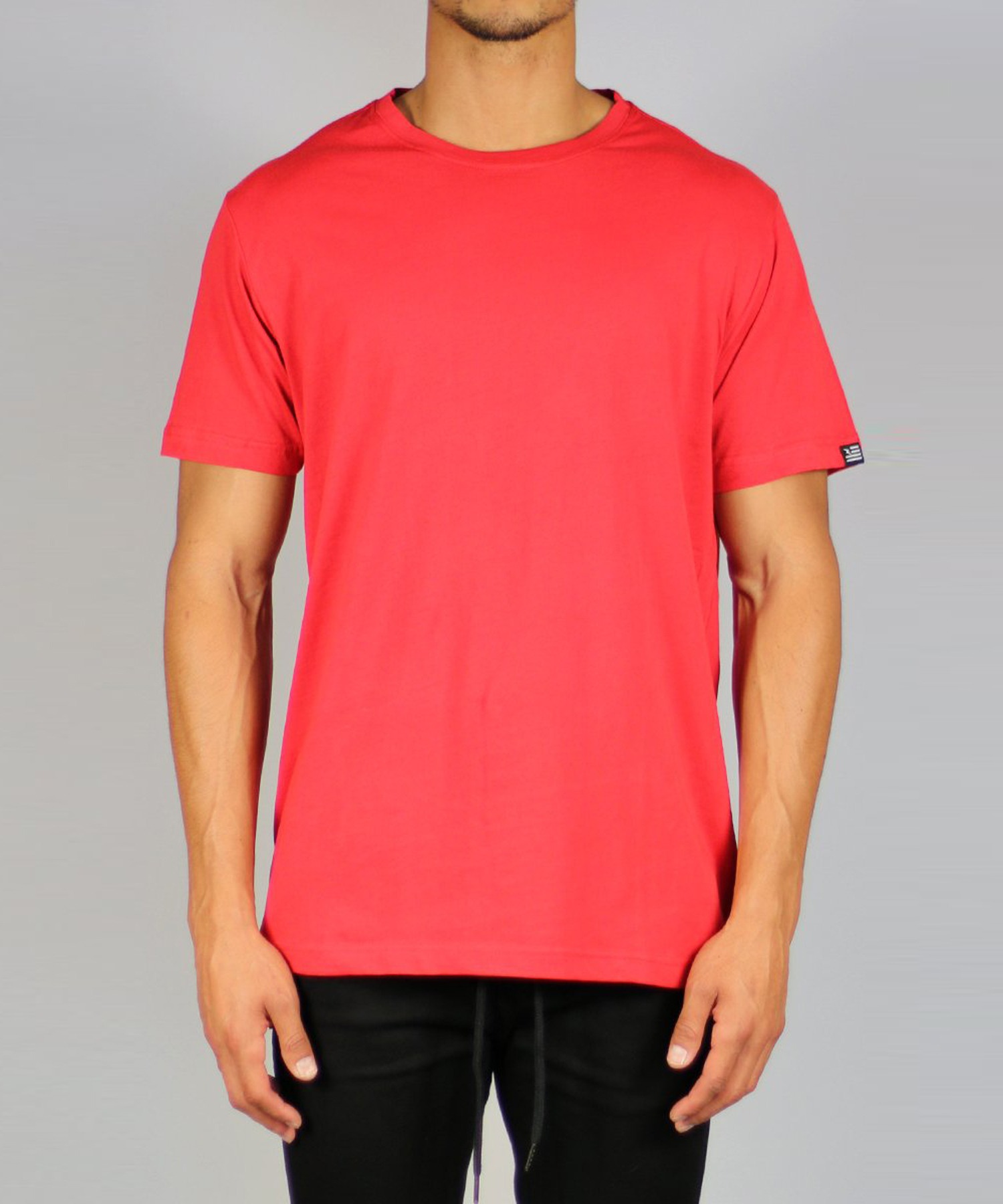 Red Slit Long T-Shirt